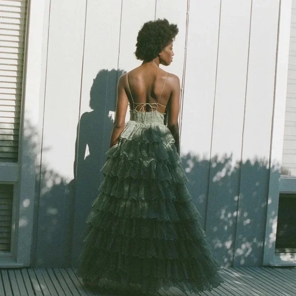 NWT Doen Forsythia Dress- Seafoam Medium - Picture 2 of 3